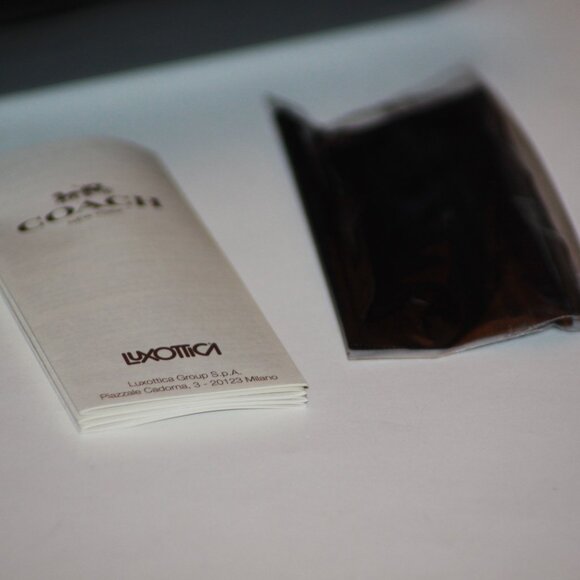 COACH 901511 Silver & Black Sunglasses Frame & Case NEW Style # HC7060 (L952) - Picture 6 of 6